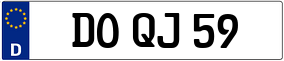 Trailer License Plate